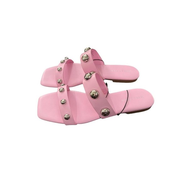 Marc Fisher Women's Studded Strap Sandals Slip On Casual Dressy - Picture 2 of 7